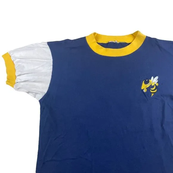 Vintage 90’s Georgia Tech Ringer T-shirt - Picture 2 of 4